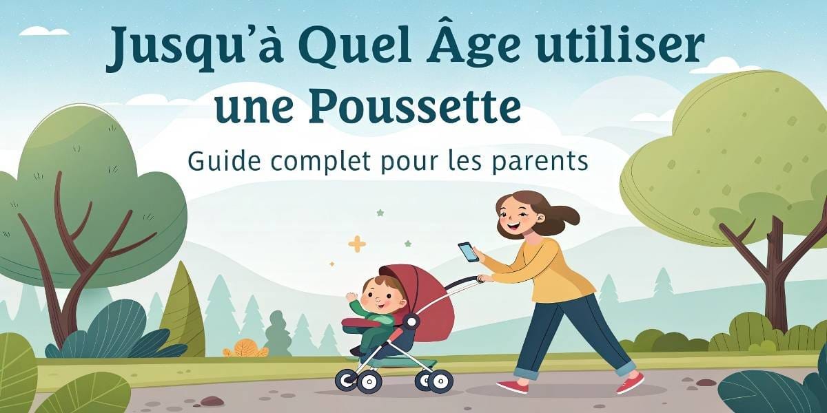 Jusqu’à quel âge utiliser une poussette - Guide complet pour les parents