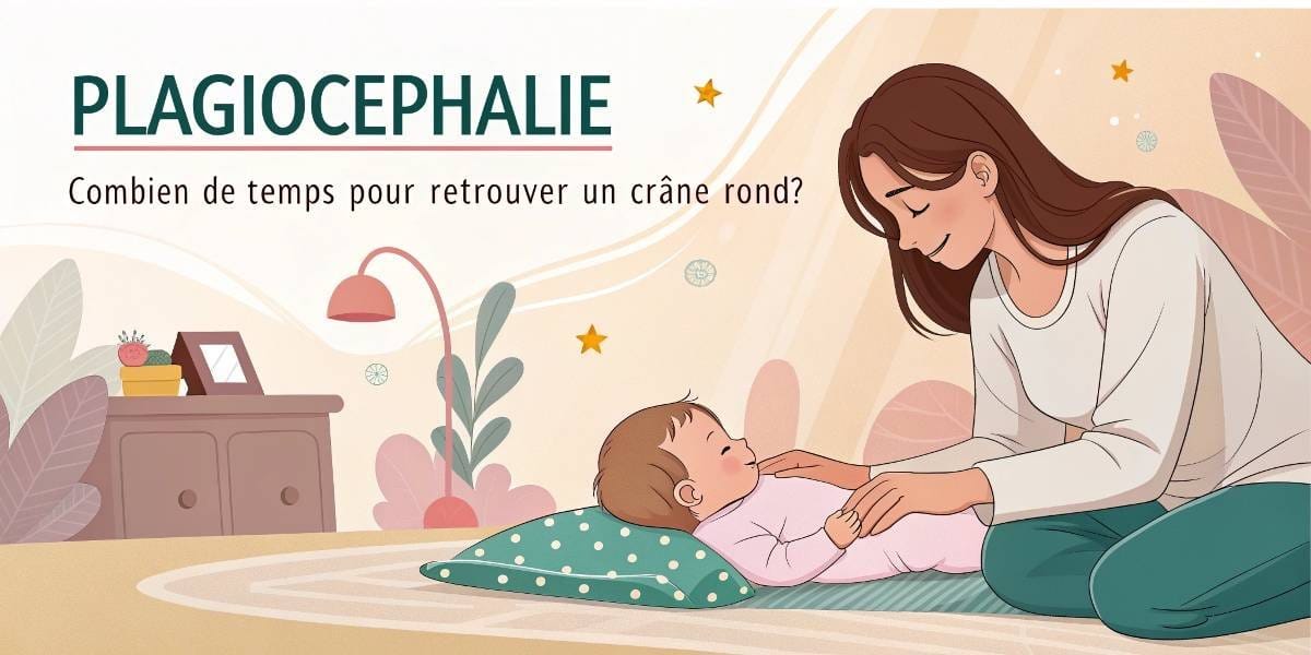 Plagiocéphalie - combien de temps pour retrouver un crâne rond