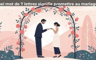 Quel mot de 7 lettres signifie promettre au mariage ?
