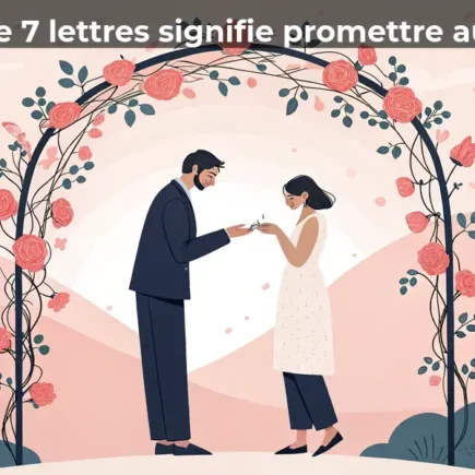 Quel mot de 7 lettres signifie promettre au mariage ?