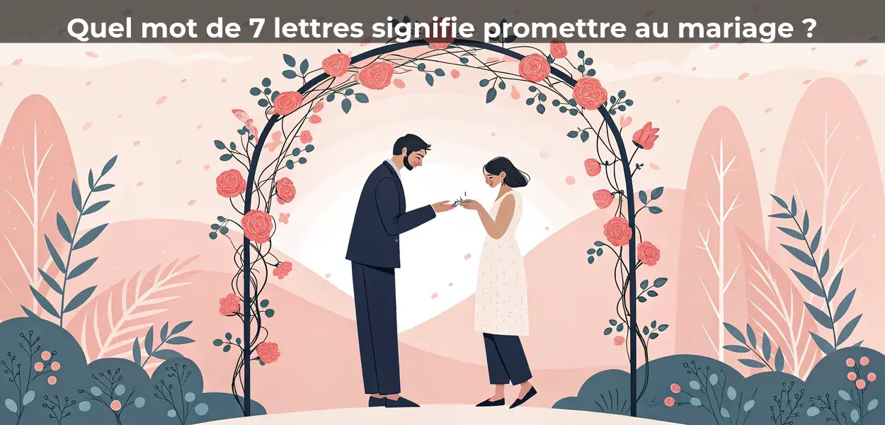 Quel mot de 7 lettres signifie promettre au mariage ?